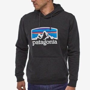 Patagonia Black Fitz Roy Horizons Uprisal Hoodie